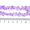 Spray Painted Transparent Glass Beads Strands GLAA-P060-01A-12-4