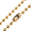 Ion Plating(IP) 304 Stainless Steel Ball Chain Necklaces for Women NJEW-G135-01D-G-2