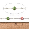 Handmade Porcelain Shell Shape Link Chains  CHS-L032-03G-2