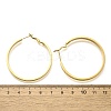 304 Stainless Steel Hoop Earrings for Women EJEW-C096-43G-02-3