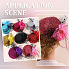 8Pcs 8 Colors EVA Fabric Pillbox Stewardess Fascinator Hat Base for Millinery AJEW-GF0010-94-5