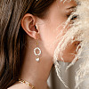 50Pcs 5 Styles Resin Imitation Pearl Pendants RESI-CD0001-16-8