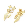 Ion Plating(IP) 304 Stainless Steel Bowknot Stud Earrings EJEW-Z068-42G-2