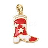 Christmas Brass Enamel Pendants LS-KK-K413-03G-1