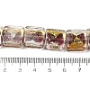 Handmade Gold Sand and Silver Sand Lampwork Beads FOIL-C001-01B-04-4
