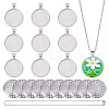 DIY Iron & Alloy Pendant Necklaces Making Kits DIY-NB0014-07P-1