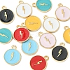 14Pcs 7 Colors Alloy Enamel Pendants ENAM-FS0001-35-4