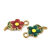 304 Stainless Steel Enamel Pendants STAS-P408-14G-M-2