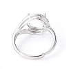 Adjustable Brass Finger Ring Components KK-L193-02P-3
