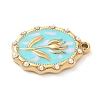 304 Stainless Steel Enamel Pendants STAS-H483-42G-02-2