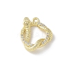 Brass Micro Pave Clear Cubic Zirconia Pendants LS-KK-S505-03G-04-1