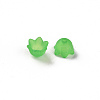 Transparent Acrylic Beads Caps PL543-9-5