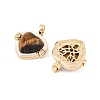Natural Tiger Eye and Freshwater Shell Pendants KK-H538-24A-G-2