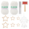 Star Macrame Tassel Decoration DIY Kits DIY-OC0012-09C-1