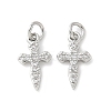 Brass Micro Pave Cubic Zirconia Charms KK-U056-26P-1