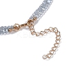 Acrylic Double Layer Necklaces NJEW-K384-07-4