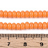 Opaque Solid Color Glass Beads Strands GLAA-ZX008-4mm-18L-4