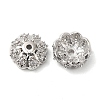 Brass Micro Pave Cubic Zirconia Bead Caps KK-E068-VF836-1-1