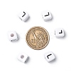 Letter Acrylic European Large Hole Beads OPDL-R050-10mm-L-7