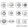 24Pcs 12 Styles Tibetan Style Alloy Pendantss FIND-CJ0002-38-8