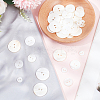 70Pcs 4 Styles 2-Hole Freshwater Shell Buttons BUTT-FG0001-16-4
