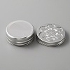 Aluminium Shallow Round Candle Tins AJEW-WH0312-58B-3