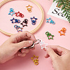 26Pcs 13 Style Zinc Alloy Swivel Lobster Claw Clasps FIND-CW0001-03-5