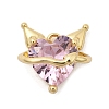 Brass Micro Pave Cubic Zirconia Pendants KK-A275-17C-G-1