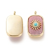 Natural Rhodochrosite & Synthetic Turquoise Pendants KK-P184-01A-01G-2