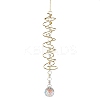 Spiral Alloy Hanging Ornaments HJEW-Q012-01A-1