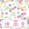 200Pcs Opaque Acrylic Beads Connector Charms FIND-HY0001-30-2