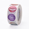 Flat Round Paper Thank You Stickers LS-DIY-C042-15-3