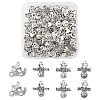 60Pcs 4 Styles Tibetan Style Zinc Alloy Pendants TIBEP-FS0001-35-1