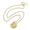 Brass Pendant Necklaces NJEW-S385-05A-G-3
