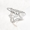 5Pcs 304 Stainless Steel Open Cuff Rings for Women RJEW-K313-07P-2
