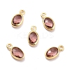 Eco-Friendly Brass with Glass Pendants KK-K268-01S-1