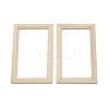 Mini Rectangle Wood Photo Frame Stands LS-AJEW-WH0252-19-1