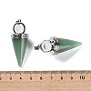 Natural Green Aventurine Pendants G-F777-06P-06-3