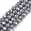 Electroplate Glass Beads Strands EGLA-A044-P6mm-A10-1