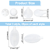 SUPERFINDINGS 6Pcs 3 Style Plastic Baby Toy Insert Accessories AJEW-FH0002-64-2