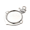 Tibetan Style Zinc Alloy Anchor Pendant Cabochons Settings TIBEP-R334-258AS-RS-2