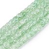 Crackle Transparent Glass Beads Strands GLAA-N069-03A-04-1