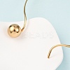 201 Stainless Steel Ball Charm Rigid Choker Necklaces for Women NJEW-Z098-05G-5