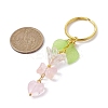 Bowknot & Heart Glass Pendant Decorations KEYC-JKC00691-03-2