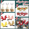 Christmas Theme Felt Fabrics Hair Accessories Findings FIND-WH20004-14D-5
