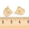 Brass Micro Pave Cubic Zirconia Pendants KK-E090-15G-3