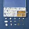 DIY Brass & ABS Plastic Imitation Pearl Earrings Making Kits DIY-FS0007-97-8