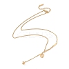 Initial Letter G with Long Chain Tassel Pendant Necklace LS-STAS-D184-05G-3