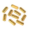 Tibetan Style Alloy Rectangle with Word Beautiful Pendants TIBEP-Q043-063AG-RS-3
