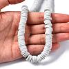Flat Round Handmade Polymer Clay Beads CLAY-R067-10mm-39-2